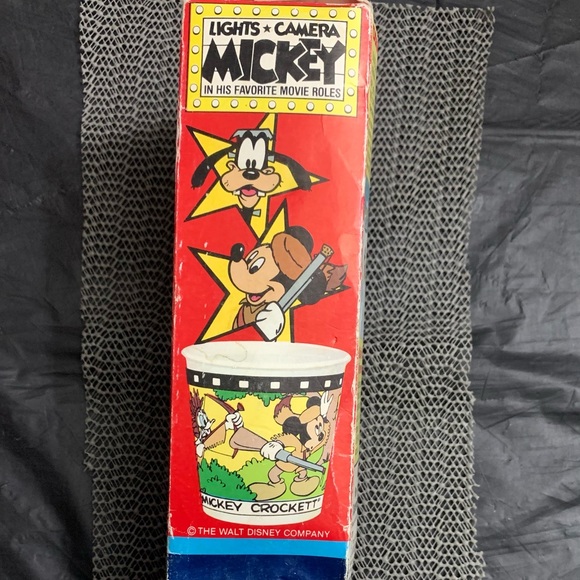 Vintage Dixie Disney Mickey Light Camera Movie 3oz Paper Cups 100ct New 1987 NOS - Picture 1 of 6